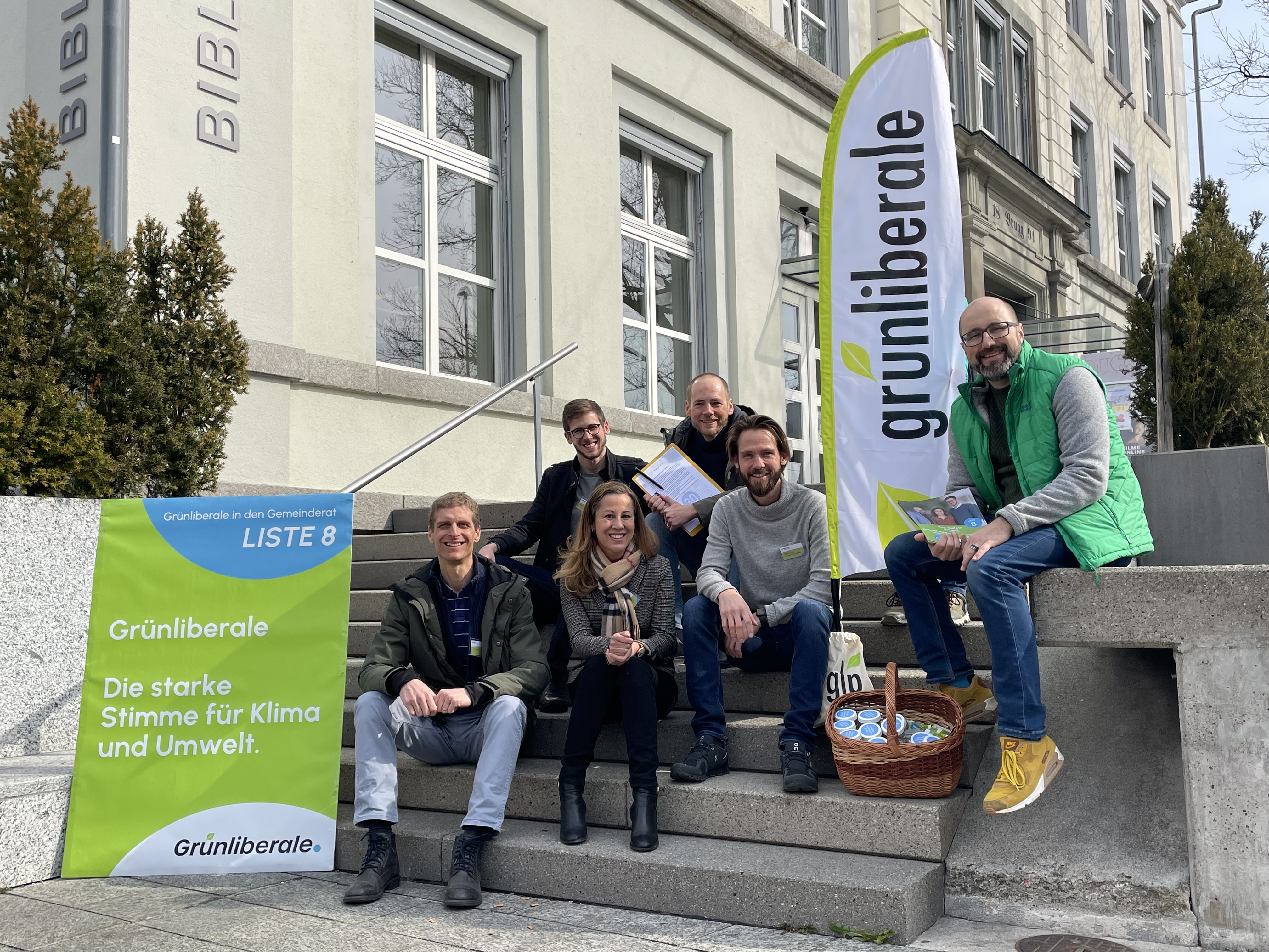 Gabriel Mäder mit der GLP Gruppe